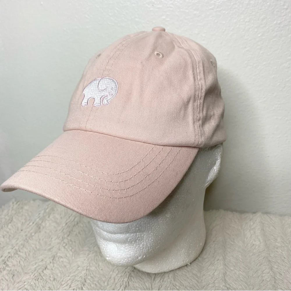 ivory ella Pale Pink Elephant Baseball Cap